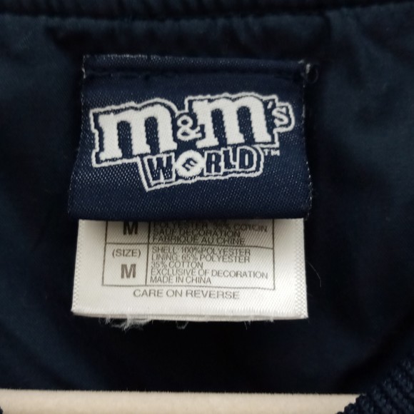 M & Ms World Blue Pullover in size Medium - Picture 3 of 9